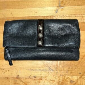 Brighton black leather Nolita wallet